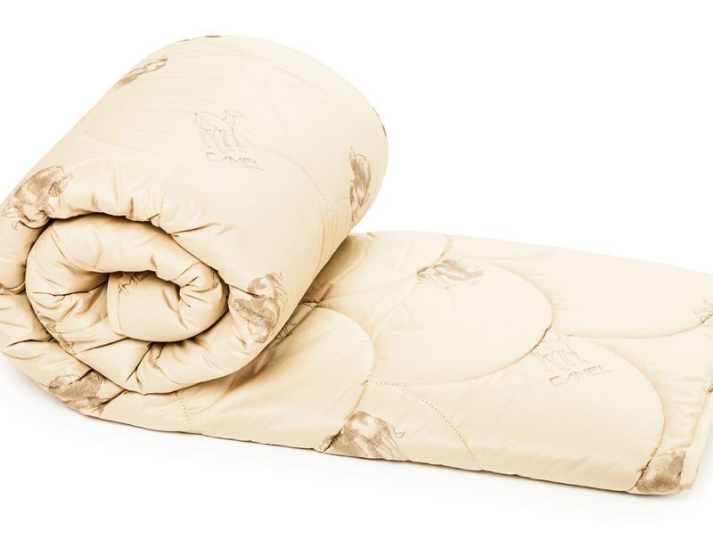 Одеяло из верблюжьей шерсти всесезонное двухспальное
