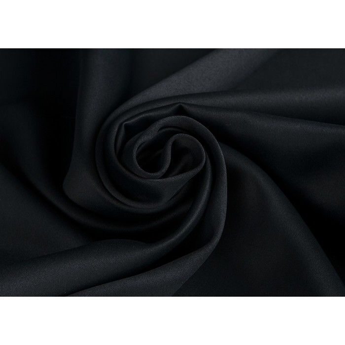 Ткань портьерная на отрез блэкаут( светонипроницаемая) черный