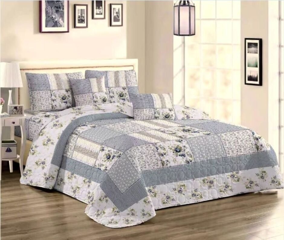 Покрывало стеганое Patchwork Tango 230x250 +2 нав. 50х70 арт.74