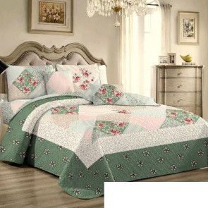 Покрывало стеганое Patchwork Tango 230x250 +2 нав. 50х70 арт.48