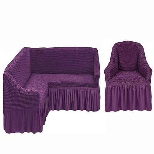 Чехол Угловой +1 кресло JUANNA фиолетовый