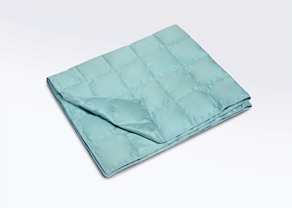 Одеяло  детское пуховое Kariguz  ЭКО-КОМФОРТ легкое голубой 110x140