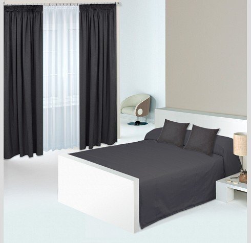 Комплект для спальни Аликанте темно-серый 210х240