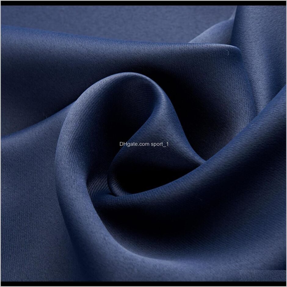 Ткань портьерная на отрез блэкаут( светонипроницаемая) темно-синий
