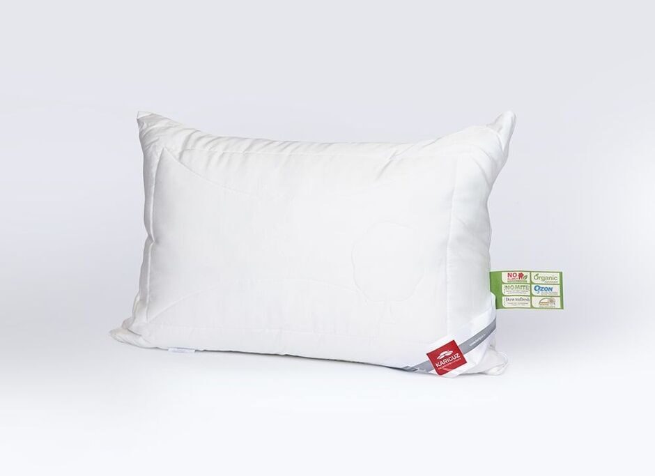 Пуховая подушка с эвкалиптом  Kariguz  Bio Tencel" 50х70 средняя