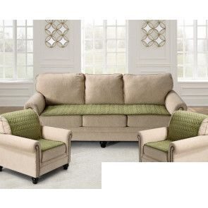 Набор покрывал на диван+2 кресла Savanna Home Textile зеленый