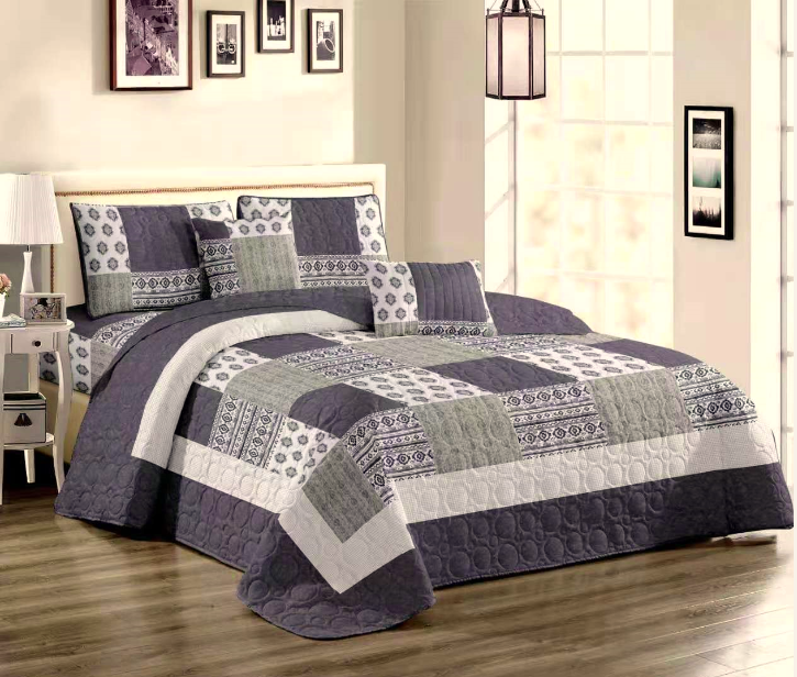 Покрывало стеганое Patchwork Tango 230x250 +2 нав. 50х70 арт.82