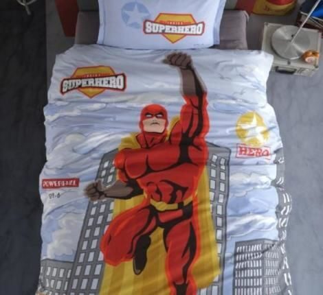 Постельное белье полуторное Clasy Ranforce SUPERHERO