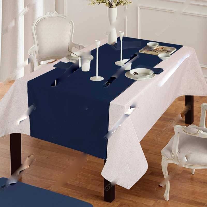 Дорожка на стол "Аликанте" 135x45 синий
