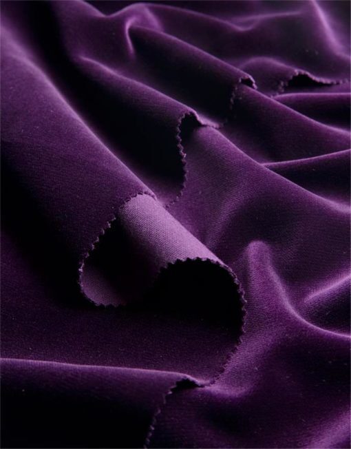Ткань портьерная бархат на отрез фиолет