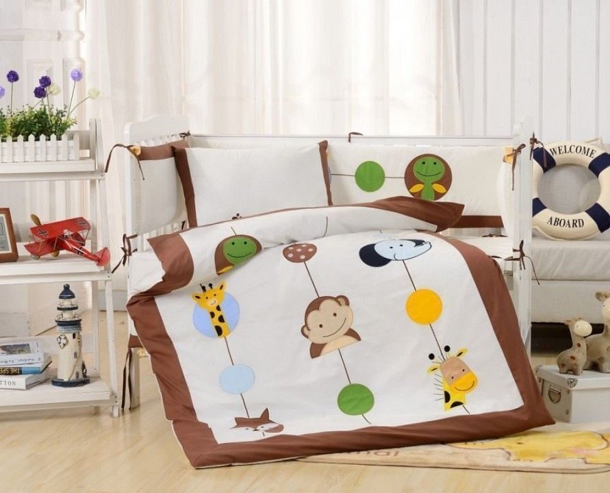 Комплект постельного белья для новорожденных с бортиком арт.26